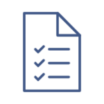 Icon of a document with lines of text, representing a to-do list or checklist.